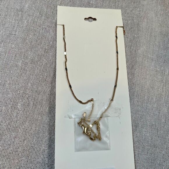 LC Lauren Conrad | NWT Gold Tone Long Statement Necklace - Picture 7 of 8